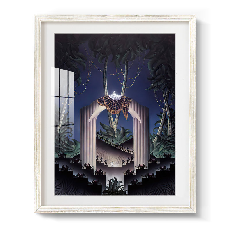 Metropolis - Toile tendue avec châssis, H 28,5 po x l 20,5 po, Blanc