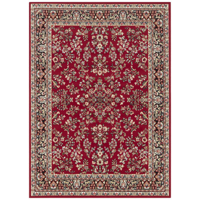Zabul Tufted Red/Beige/Pink Rug