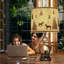 Ensemble de 2 lampes de table rustiques en bois rustique de style campagnard avec veilleuses et ports USB