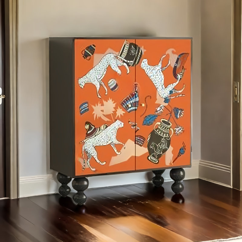 Armoire à chaussures en bois massif avec porte d'entrée 17 paires