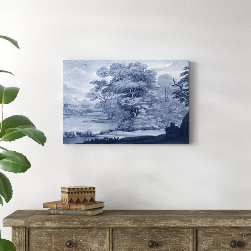 «Pastoral Toile II», peinture sur toile, H 20 po x l 30 po