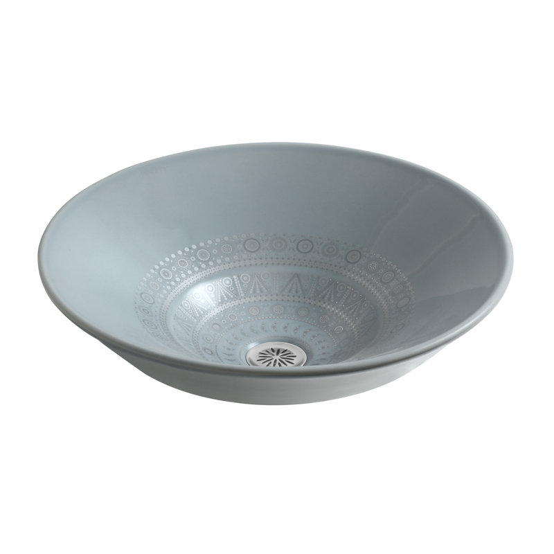 Caravan Nepal Conical Bell Vitreous China Circular Vessel Bathroom Sink