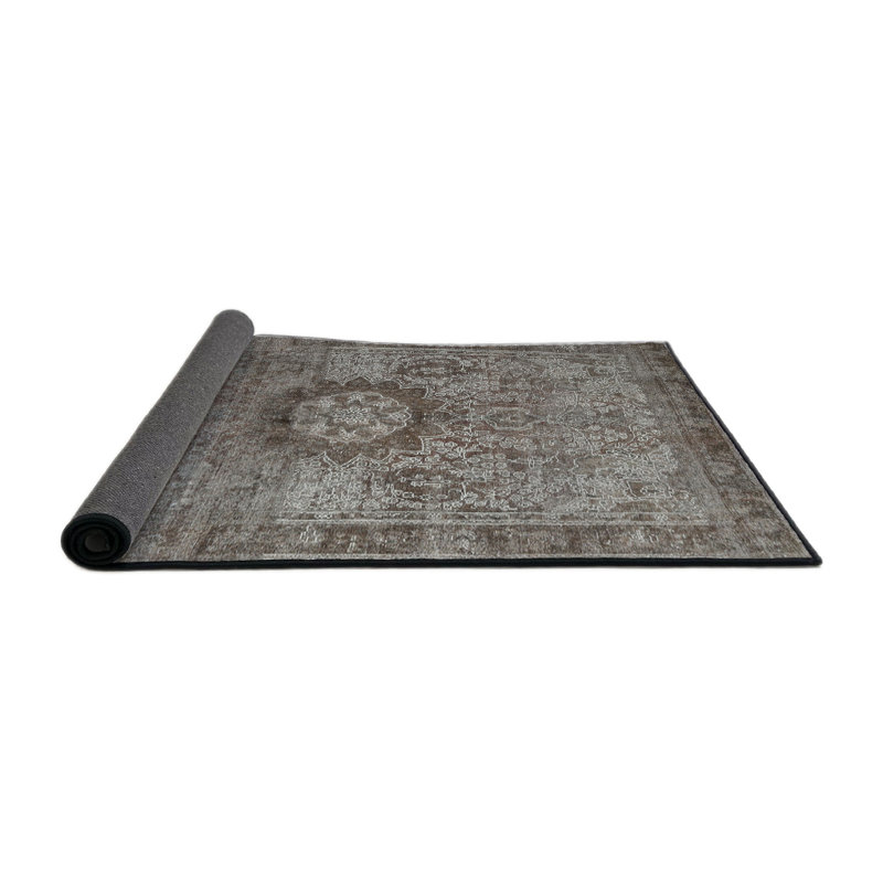 Tapis décoratif brun oriental JALYN, Rond 6 pi