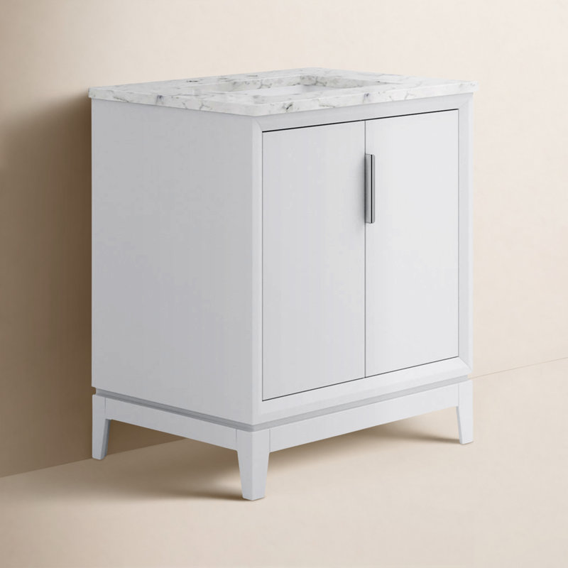 Elizabeth 30'' W Single Vanity, White