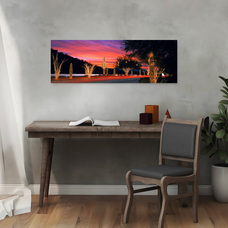 Christmas Phoenix Arizona USA by Morey K Milbradt - Wrapped Canvas Panoramic Print, 30.48 cm H x 91.44 cm W