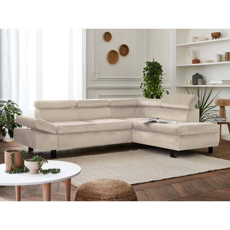 Nairobi 5 Seater Corner Sectional, Right Hand Facing, Beige