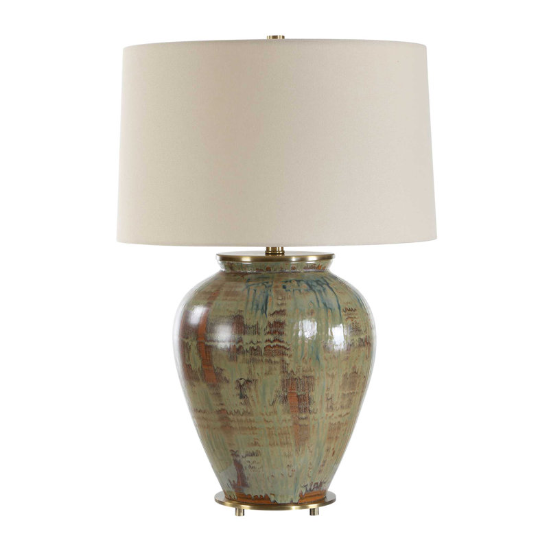 Uttermost Olisa Brown Green Table Lamp