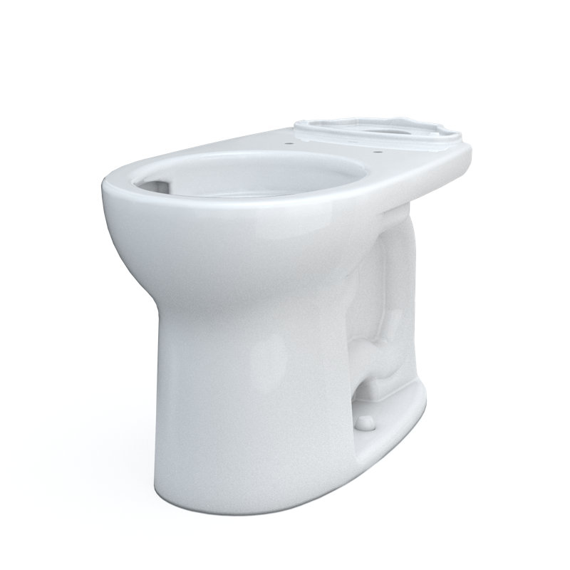 TOTO® Drake® Round TORNADO FLUSH® Toilet Bowl with CEFIONTECT®, Cotton White, Cotton White