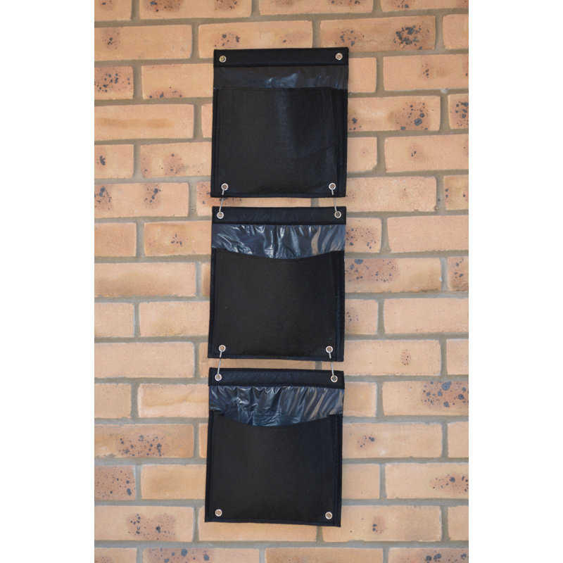 LosPalmos Wall Planter, Black