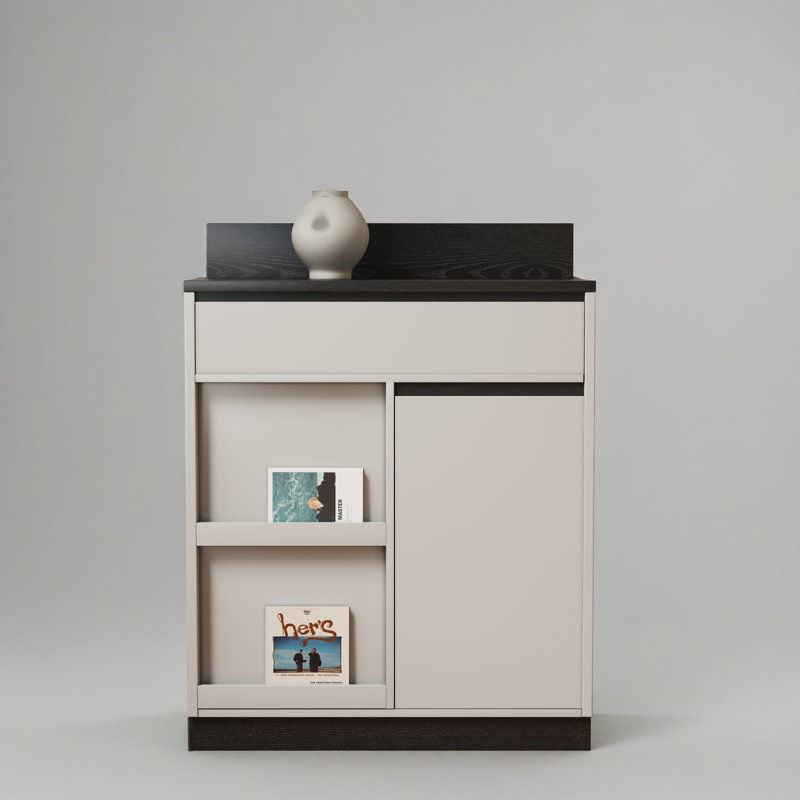 Armoire de rangement moderne à 3 tiroirs 31,49 po
