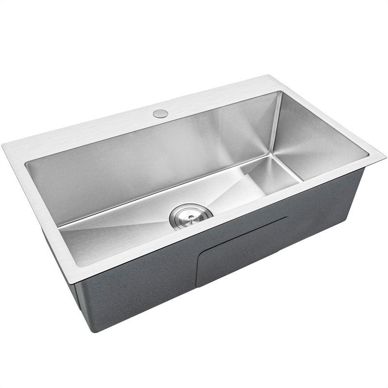 Évier de cuisine encastré L 30 po x l 18 po avec robinet