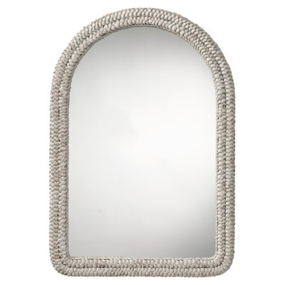 Grain Woven Corngrass Arch Wall Mirror