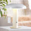Lampe de table champignon contemporaine intégrée rechargeable en fer de style bohémien 11 po Writer Writer, jaune-328247750