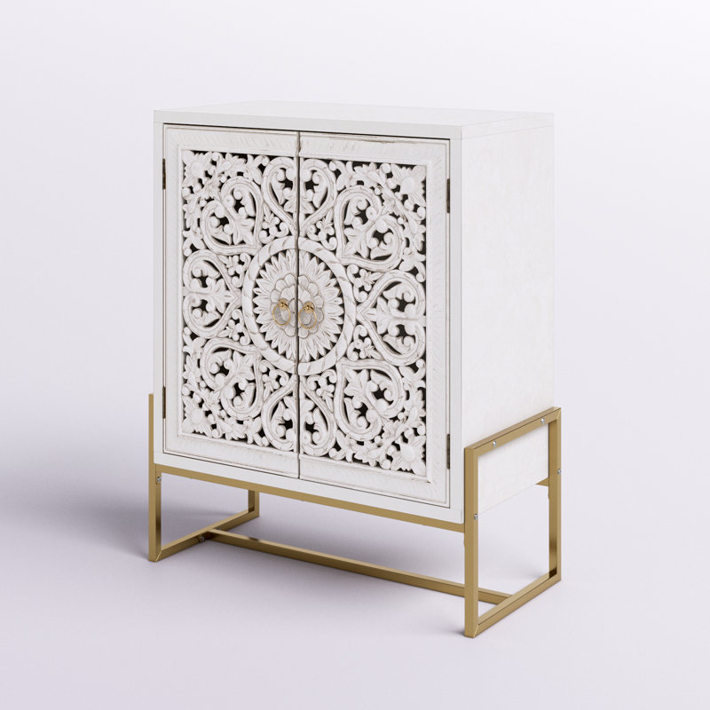 Simms 2-Door Carved Accent Chest 