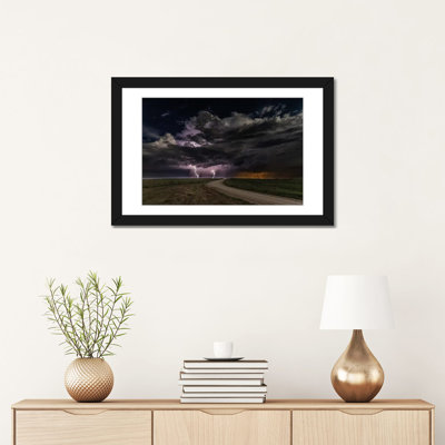 « prairie lightning », impression sur toile