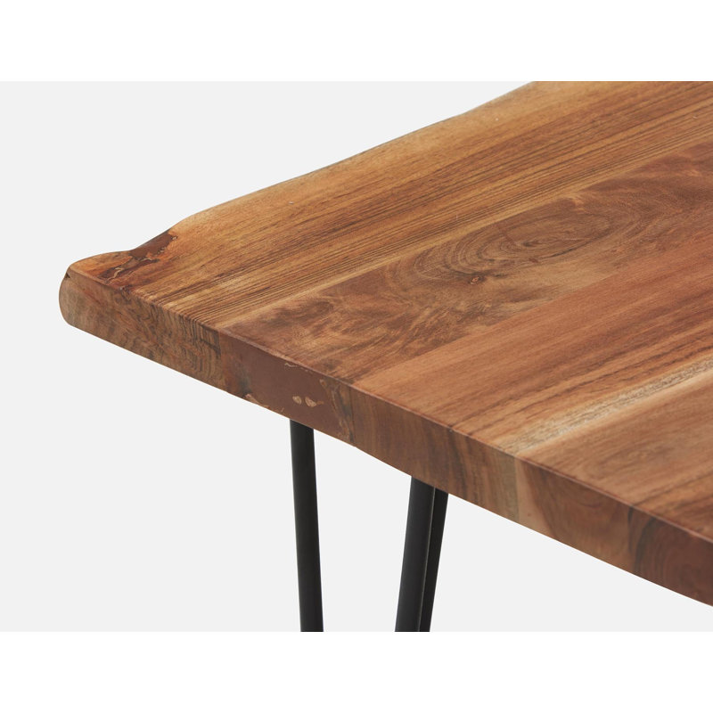 Table basse avec bord vivant 47,24 "x 25,98" x 17,72 "Terre