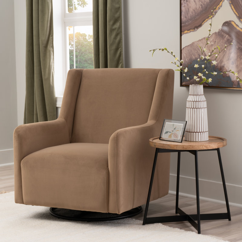Senna Swivel Brown Rocker Chair