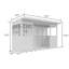 12 x 4 BBQ/Outdoor Kitchen Shelter