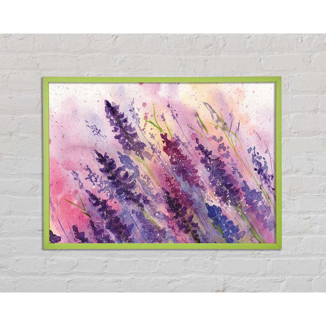 Weirsky Lavender Colour Splash - Einzelner Bilderrahmen Kunstdrucke