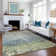 Premium Machine Washable Euriah Green Rug