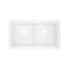 33" Shaker Double Bowl Undermount Fireclay Kitchen Sink-67366031