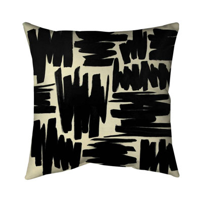 Deconstructed stripes - 18"x18" Throw pillow cover - Poly twill - Print on demand