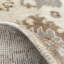 Tapis traditionnel ivoire en laine noué à la main beige et oriental-521152912