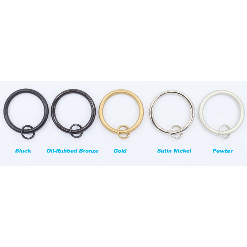 Curtain Rings, Black