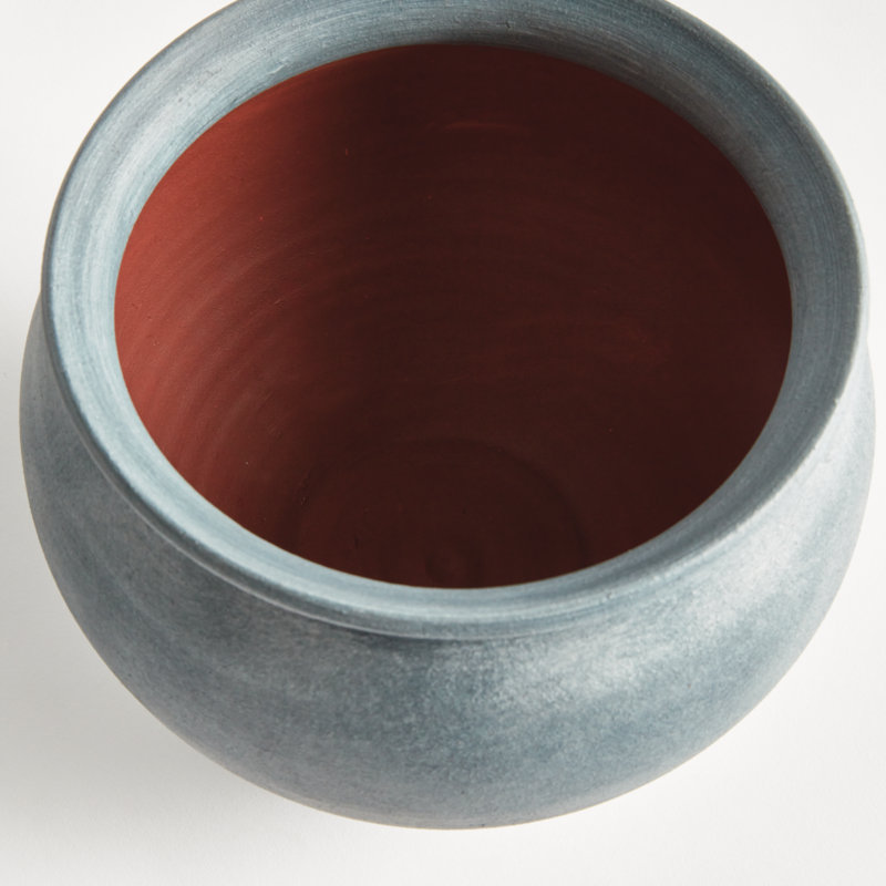 Carmiche Mirela Drum Vase Large, Blue