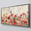 "Sprinkled Flowers" par Silvia Vassileva, reproduction sur toile dans un cadre flottant argenté-110965619