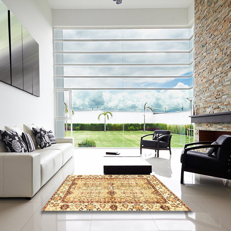 Abstract Indoor Rug, Square 3'