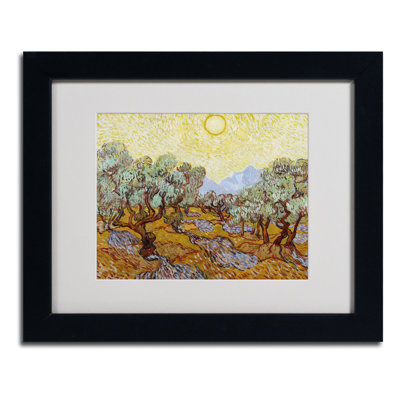 « olive trees 1889 » par vincent van gogh, reproduction d’art encadrée