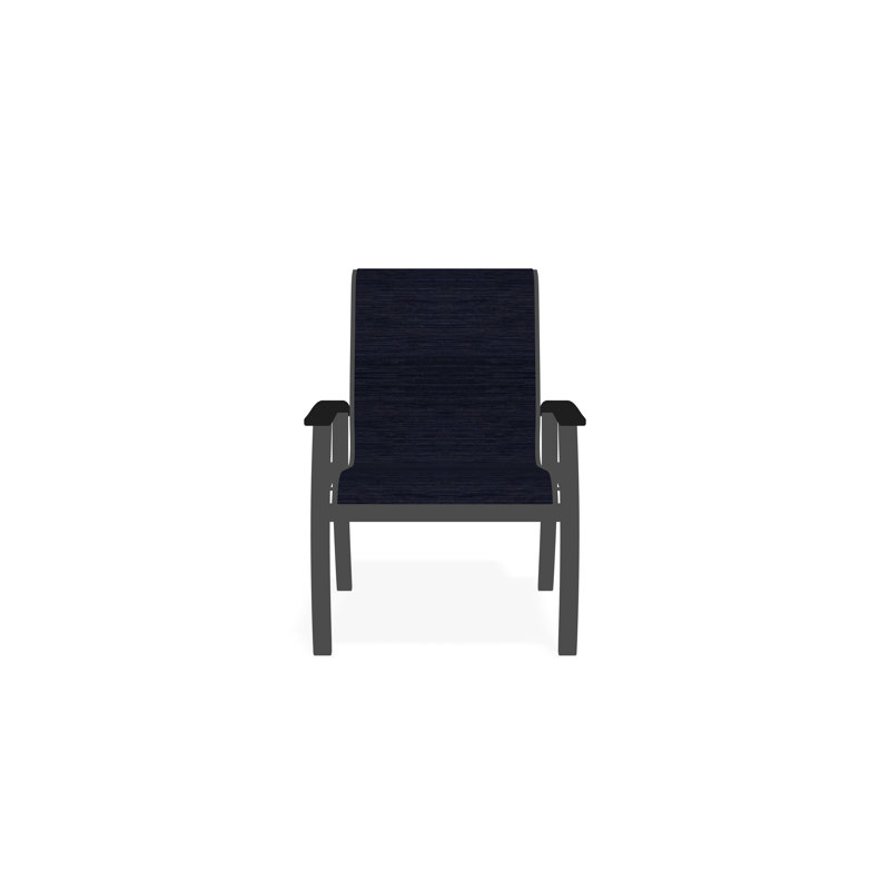 Belle Isle Outdoor Dining Chair, Collect Indigo, Graphite