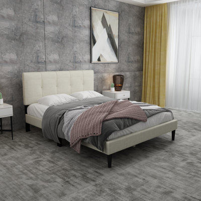 Dajai Upholstered Unfinished Platform Bed