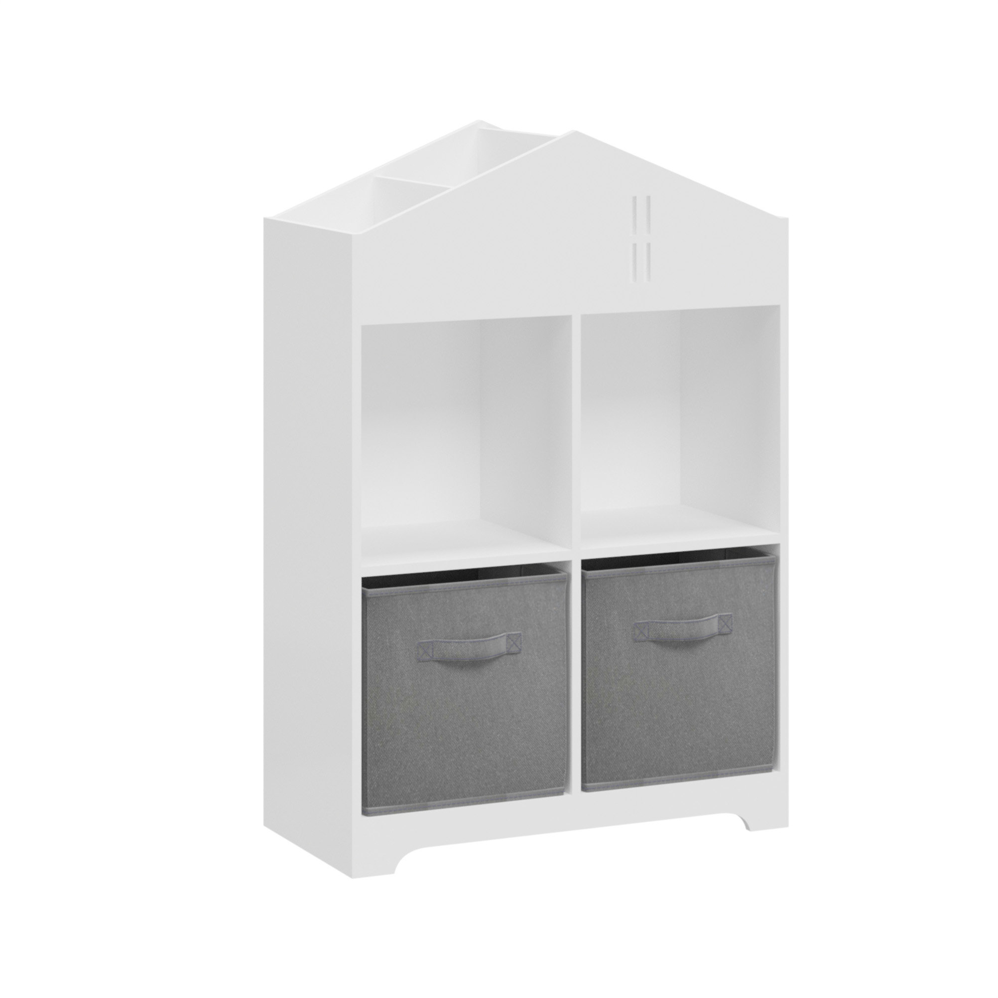Isabelle & Max™ Kids Dollhouse Bookcase With Storage Wayfair