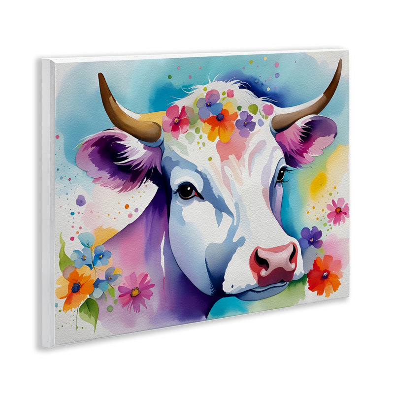 Art mural, "Vache mouchetée" par Amber Clarkson