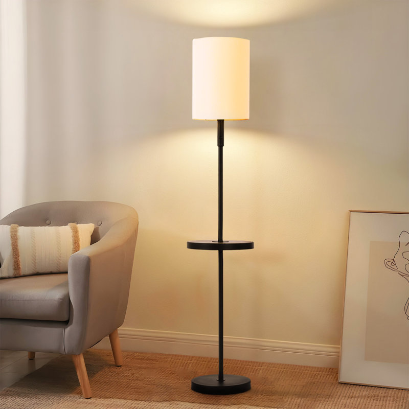 Tray Table Dimmable Floor Lamp with USB