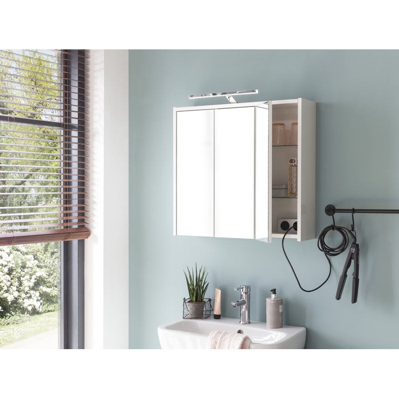 Mirror Cabinet with Lighting, 60" H x 65" W x 16"D