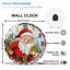 Horloge murale rétro en forme de père Noël rétro 12 po