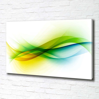 Waves Abstraction - Wrapped Canvas Print