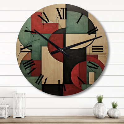 Horloge murale en bois massif Lelie