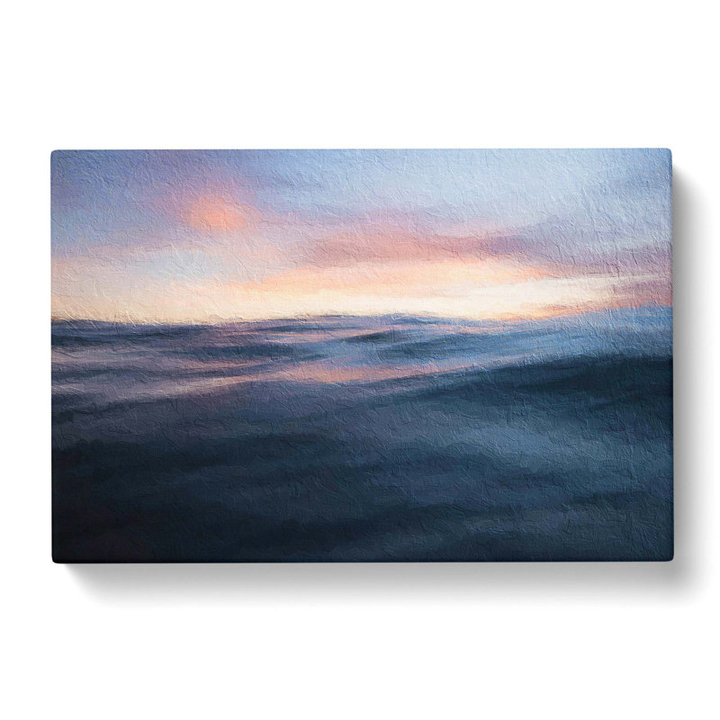 Ocean Ripples - Wrapped Canvas Painting, 35cm H x 50cm W x 3cm D