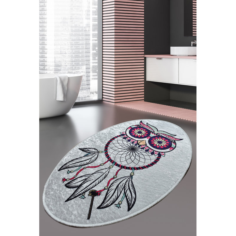 Durable Area Rug (3.3 x 5.9 ft), 100% Polyester, 0.4 in Pile Height | Antibacterial, Non-Slip Underside, Machine Washable | Perfect for Living Room, Bedroom, & High-Traffic Areas, Easy Care & Stylish Design