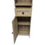 Farmhouse Freestanding Linen Tower With Shelves, Drawer, And Doors-95375544