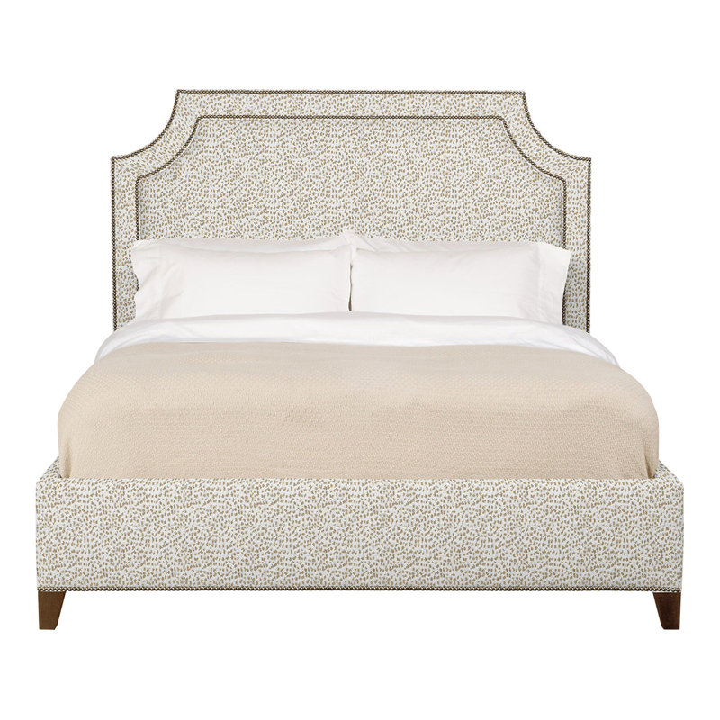 Audrey/Asher Upholstered Bed, Worthy Snow, Havana, Yes