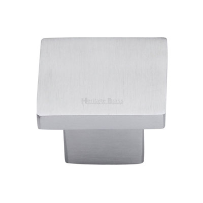 Heritage Brass Cabinet Knob Classic Square Design