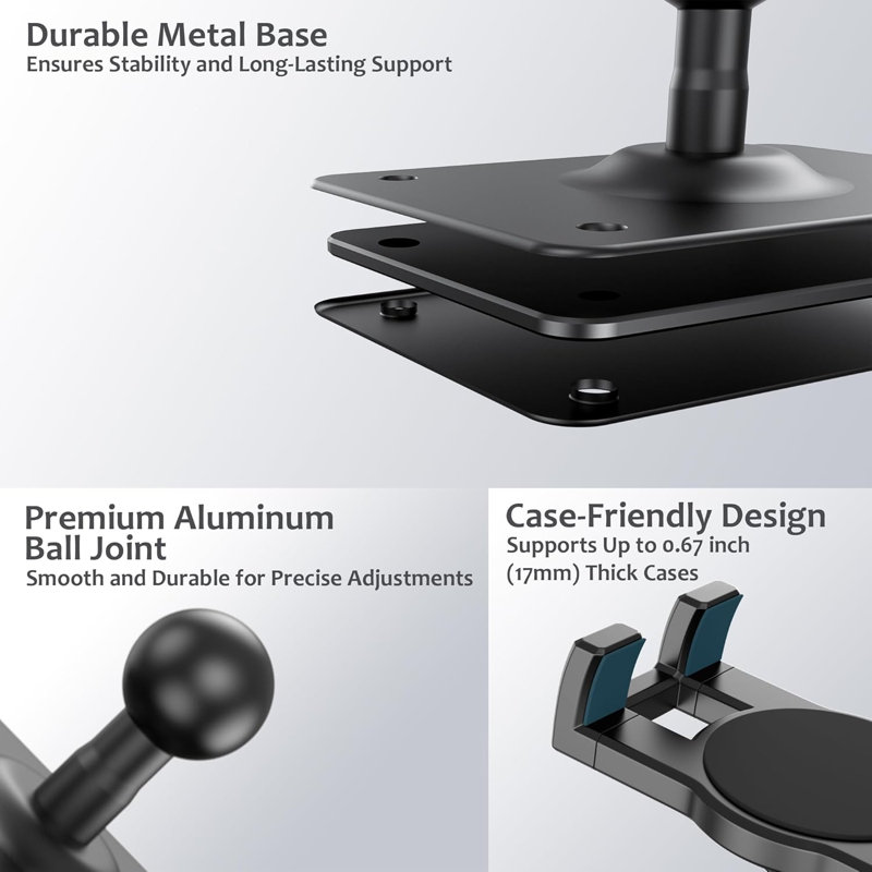 Tablet Wall Mount, 360° Rotating iPad Wall Mount Holder