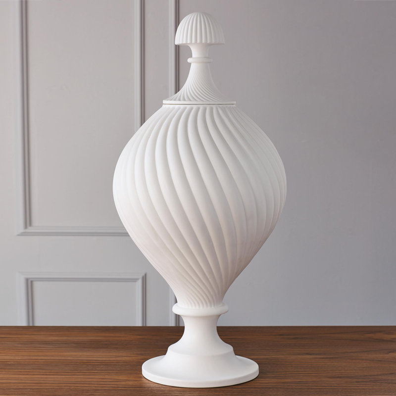 Handmade Ceramic Jar, Matte White