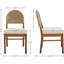 Chaises de salle à manger Boho avec revêtement en lin tissé et dossier en corde tissée (ensemble de 2)-119989253-119989254