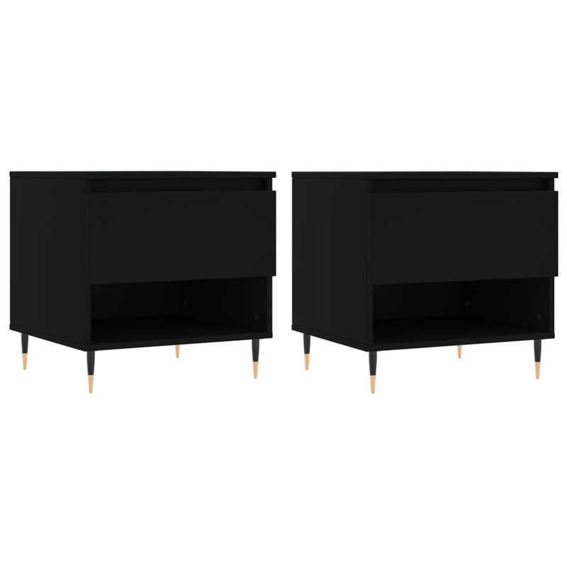 Coffee Table with Storage, Black